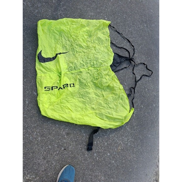Nike Sparq Resistance Speed Training Parachute Equipment Neon Green Black L/G - Picture 4 of 4